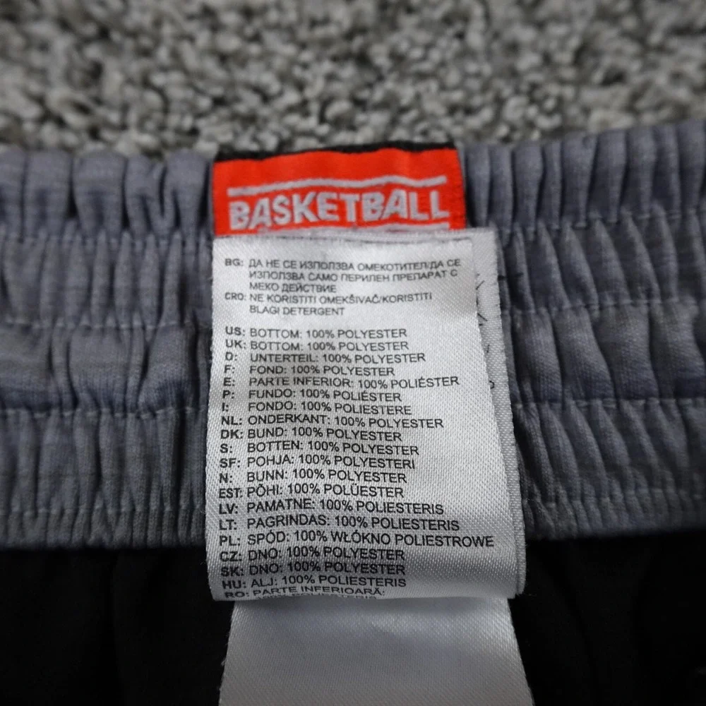 Adidas Shorts Mens Small Black Gray Basketball Athletic‎ Track Gym Run Jog Sport